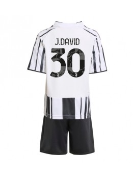 Detské Futbalové oblečenie Juventus Jonathan David #30 2025-26 Krátky Rukáv - Domáci (+ trenírky)